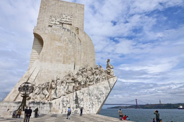 Monumento aos Descobrimentos em Belém, Lisboa, Portugal — Fotografia de Stock