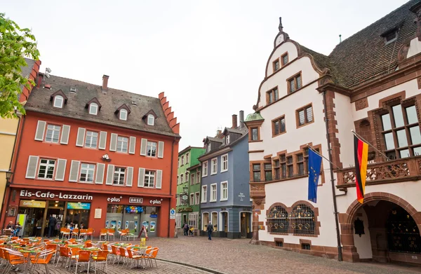 Rathausplatz (Place de la Mairie) à Fribourg-en-Brisgau, Allemagne — Photo