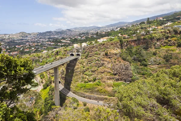 Highway roads on Madeira island, Portugal — Stock Photo, Image