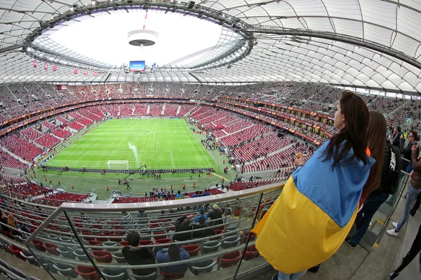 Panoramic view of Warsaw National Stadium — Stok fotoğraf