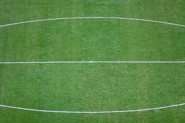 Green football (soccer) field