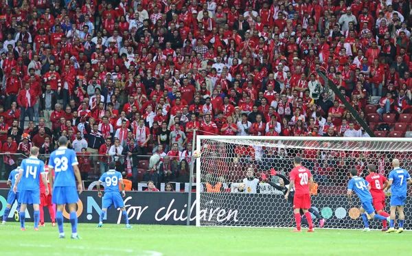 UEFA Europa League Final football game Dnipro vs Sevilla — ストック写真