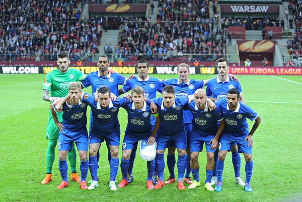 FC Dnipro players pose for a group photo — Stockfoto