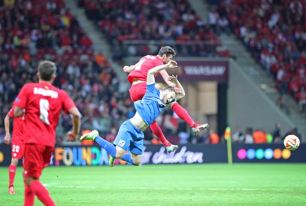 UEFA Europa League Final football game Dnipro vs Sevilla — Stock Photo, Image