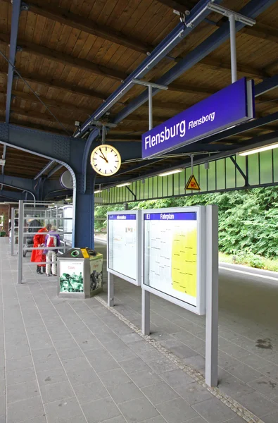 フレンスブルク, ドイツの中央駅 — ストック写真