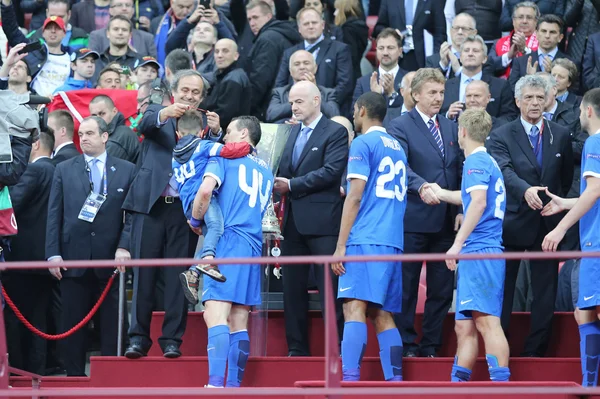 FC Dnipro Dnipropetrovsk - stříbrných medailistů Uefa Euro — Stock fotografie