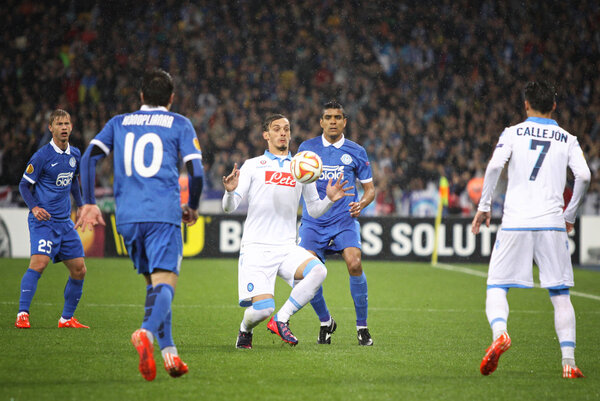 UEFA Europa League semifinal game Dnipro vs Napoli