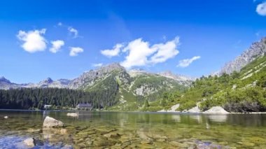 Ismarlayarak Lake Popradske pleso yüksek Tatras, Slovakya
