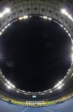 Panoramic view of NSC Olimpiyskyi stadium in Kyiv