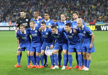 Bir grup için FC Dnipro takım poz