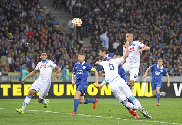 UEFA Avrupa Ligi yarı final oyun Dnipro rakip Napoli — Stok fotoğraf