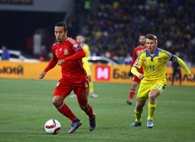 UEFA EURO 2016 Qualifying round game Ukraine vs Spain