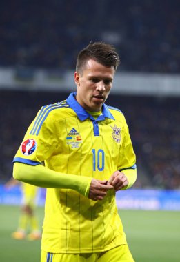 UEFA EURO 2016 Qualifying round game Ukraine vs Spain