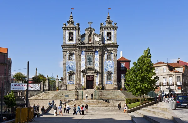 Kyrkan Saint Ildefonso (Igreja de Santo Ildefonso), Porto, Po — Stockfoto