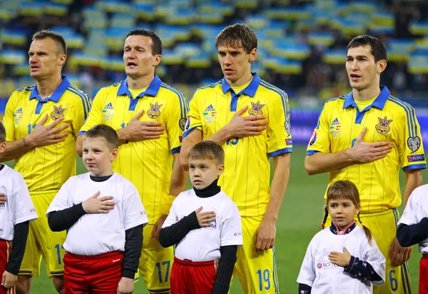 Ukrainas landslag i fotball – stockfoto