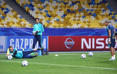 FC Chelsea eğitim oturumu Milli Güvenlik Olimpiyskyi Stadyumu'nda