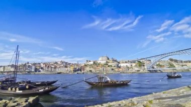 Gemilerde Douro nehir, şehir, Porto, Portekiz