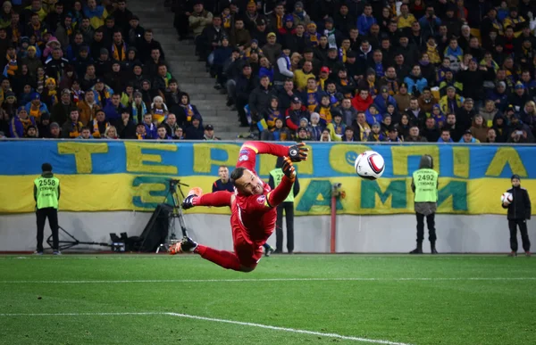 UEFA Euro 2016 vyřazovací hra Ukrajina vs Slovinsko — Stock fotografie