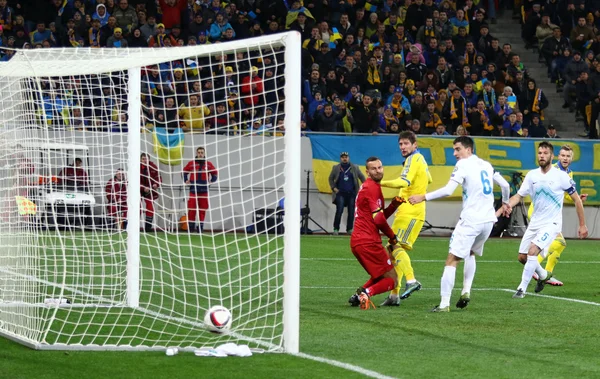 UEFA Euro 2016 Play-off gra Ukraina vs Słowenia — Zdjęcie stockowe