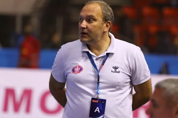 Nikolay Stepanets, entrenador principal del equipo de balonmano Motor —  Fotos de Stock