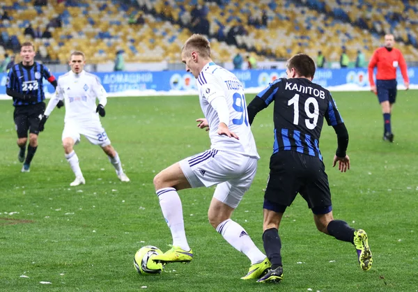 Premier League ucraina partita di calcio FC Dinamo Kyiv vs FC Chor — Foto Stock