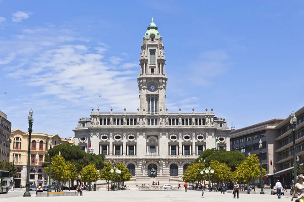 Town Hall building (Camara Municipal) in Porto, Portugal — Stock Photo, Image