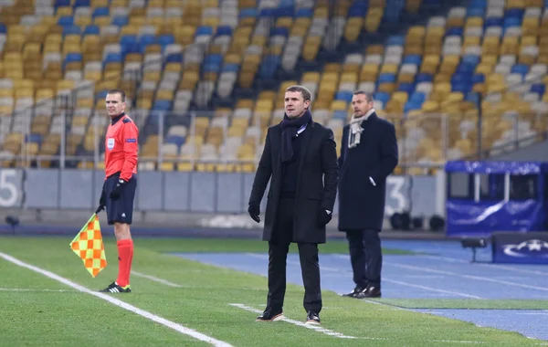 FC Dynamo Kiew Trainer Serhiy Rebrov — Stockfoto