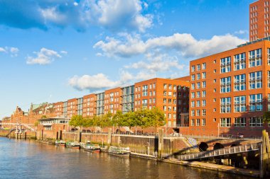 Speicherstadt bölge (depo şehir) Hamburg, Almanya
