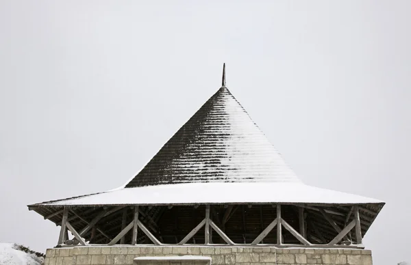 Details of Tower of Medieval Fortress in Hotin, Ukraine — Stock Photo, Image