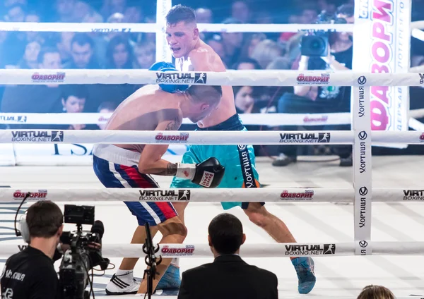 "Kväll för boxning "i Palace of Sports i Kiev — Stockfoto