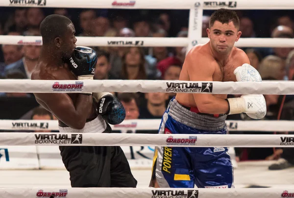 "Noche de Boxeo "en el Palacio de Deportes de Kiev — Foto de Stock