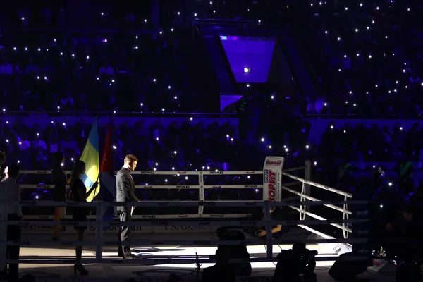 Tribunes of Palace of Sports in Kyiv during "Evening of Boxing" — Stock Photo, Image