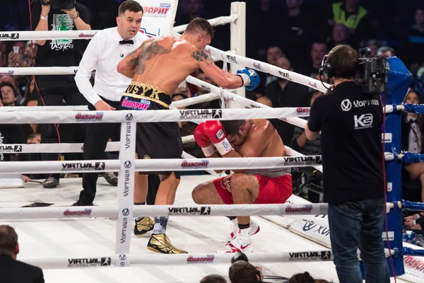 Fight for the WBO Intercontinental Title Oleksandr Usyk vs Pedro — Stock Photo, Image