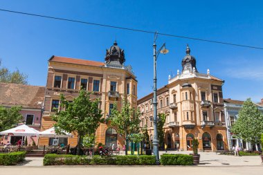 Piac utca, ana caddenin şehirde Debrecen, Macaristan