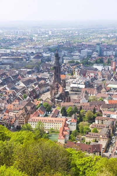 Пташиного польоту Freiburg im прогулянок містом, Німеччина — стокове фото