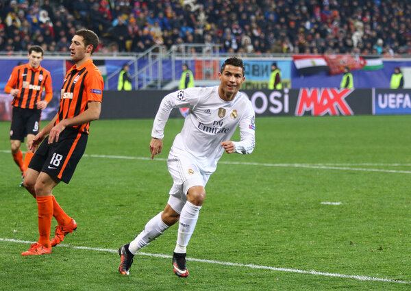 Cristiano Ronaldo of Real Madrid Stock Picture