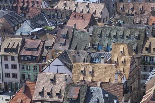 Roofs of Strasbourg city, Alsace, France — Stock Photo, Image