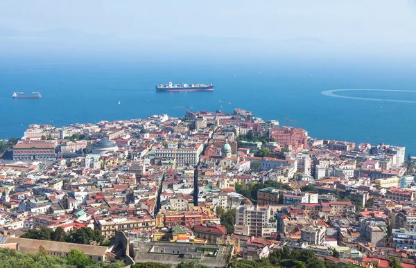 Nápoles cidade e Golfo de Nápoles, região da Campânia, Itália — Fotografia de Stock