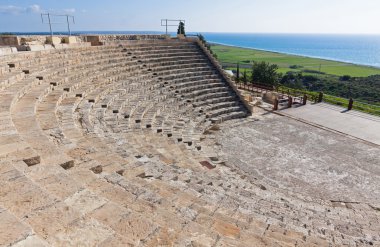 Kourion, Kıbrıs'taki antik Greko-Romen tiyatro