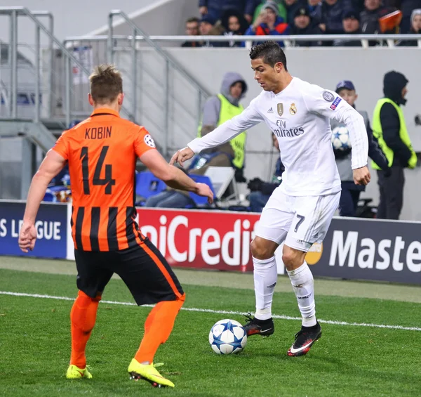 UEFA Şampiyonlar Ligi oyun Shakhtar vs Real Madrid — Stok fotoğraf