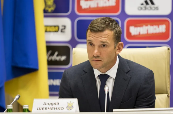 Andriy Shevchenko, træner for Ukraines nationale fodboldhold - Stock-foto