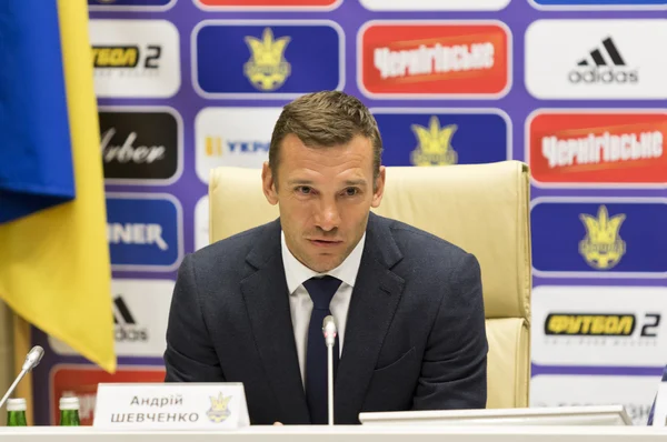 Andriy Shevchenko, træner for Ukraines nationale fodboldhold - Stock-foto