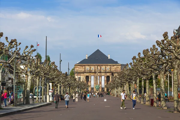 Place Broglie, one of the main squares of the city of Strasbourg — Stock fotografie