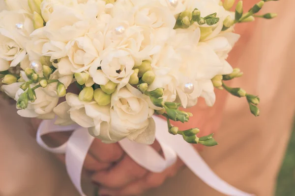 Wedding freesias bouquet — Stock Photo, Image