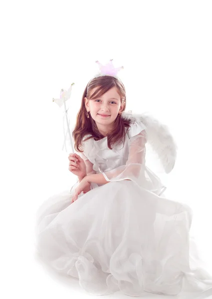 Fairy girl isolated — Stock Photo, Image