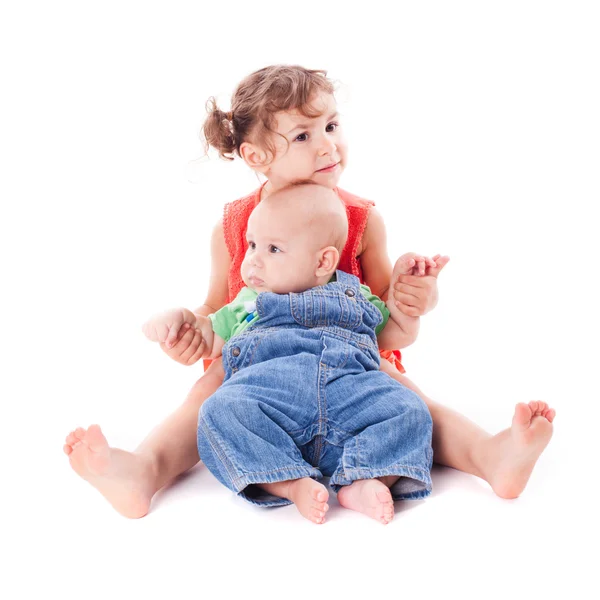 Hermana y hermano — Foto de Stock