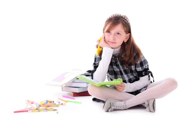 Girl is dreaming — Stock Photo, Image