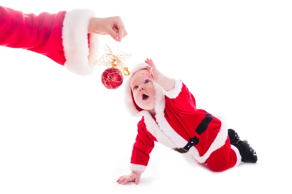 Papai Noel isolado — Fotografia de Stock