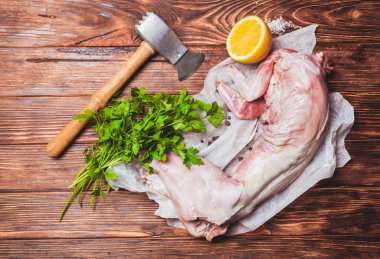 Tavşan eti, üstten görünüm