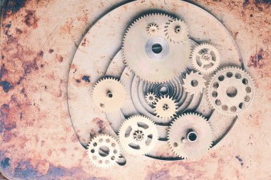 Steampunk arka plan
